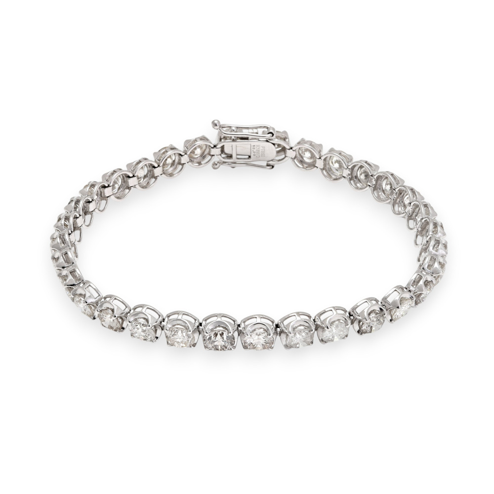 プラチナ850 K18ホワイトゴールド ダイヤモンド テニス ブレスレット