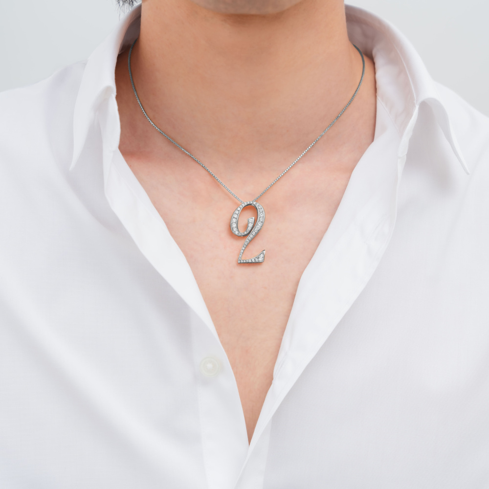 新品] ユキザキ ノンブル ナンバーペンダントトップ【2】Lサイズ【正規