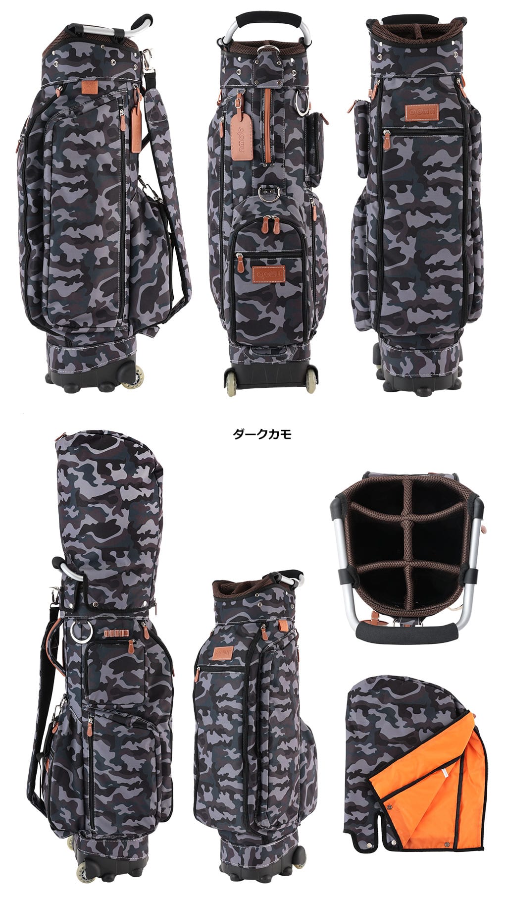 OOWLS キャスター付き キャディバッグ メンズサイズ 9.5型 47インチ