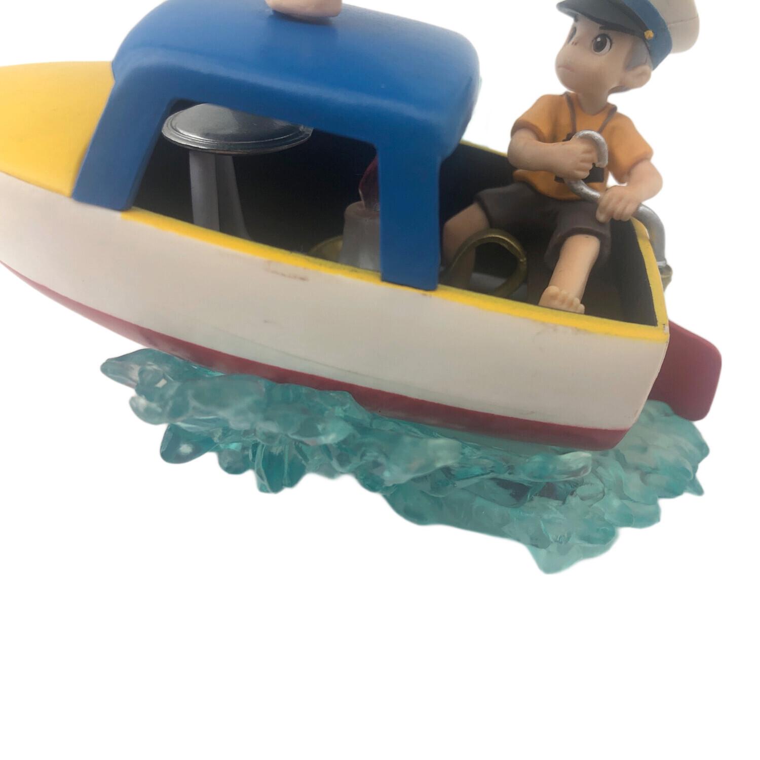 崖の上のポニョ ポニョと宗介ポンポン船のフィギュア ジブリグッズ