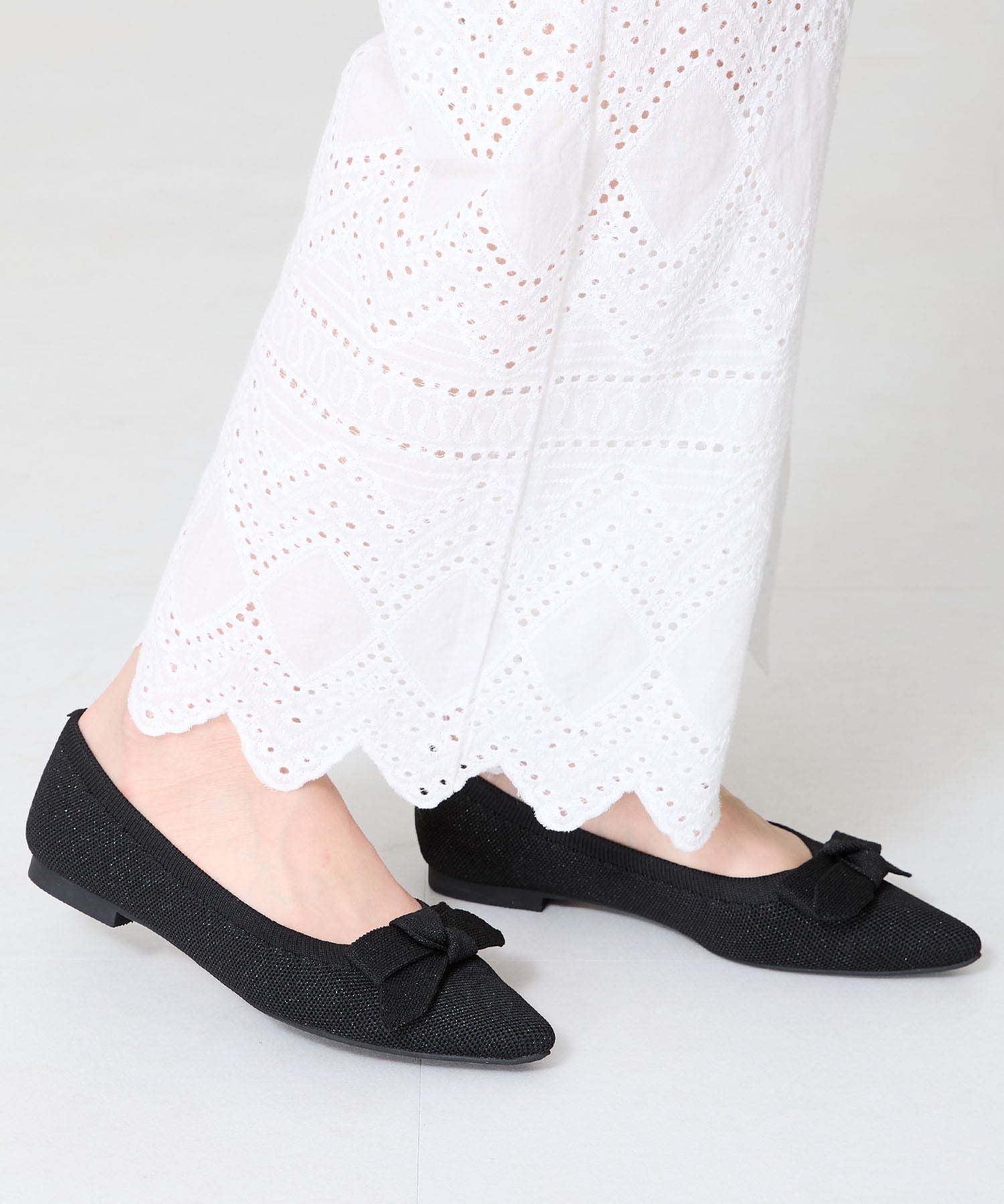 ラメニットリボンパンプス/52106 – ORIENTALTRAFFIC