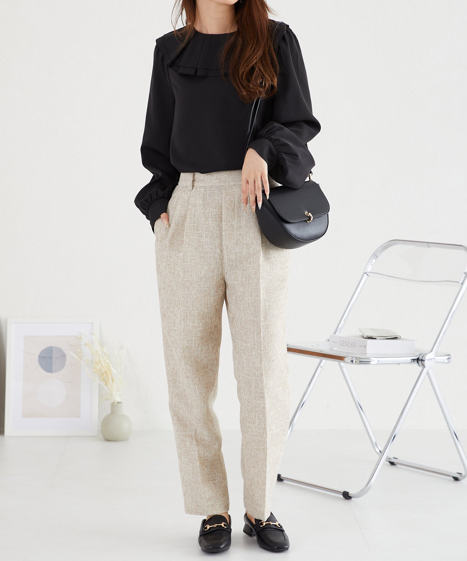 2wayラッフルフリルビックカラーブラウス/AC3424 – ORIENTALTRAFFIC