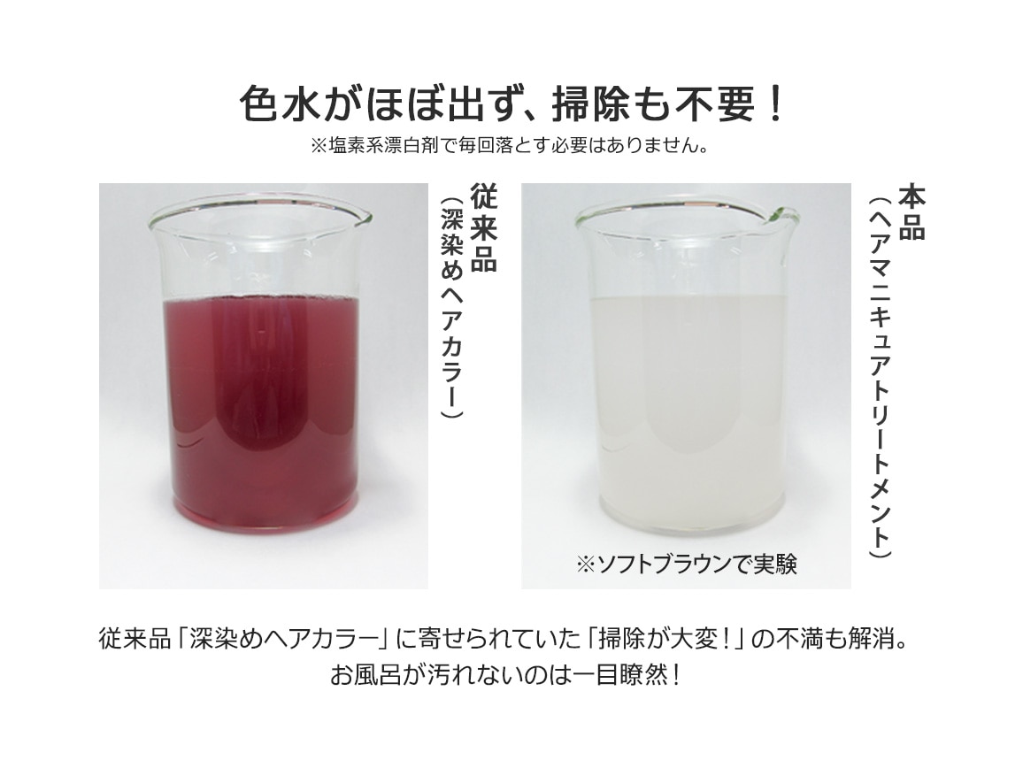 定期おトク便」ハルメク ヘアマニキュアトリートメント 2本組ソフト