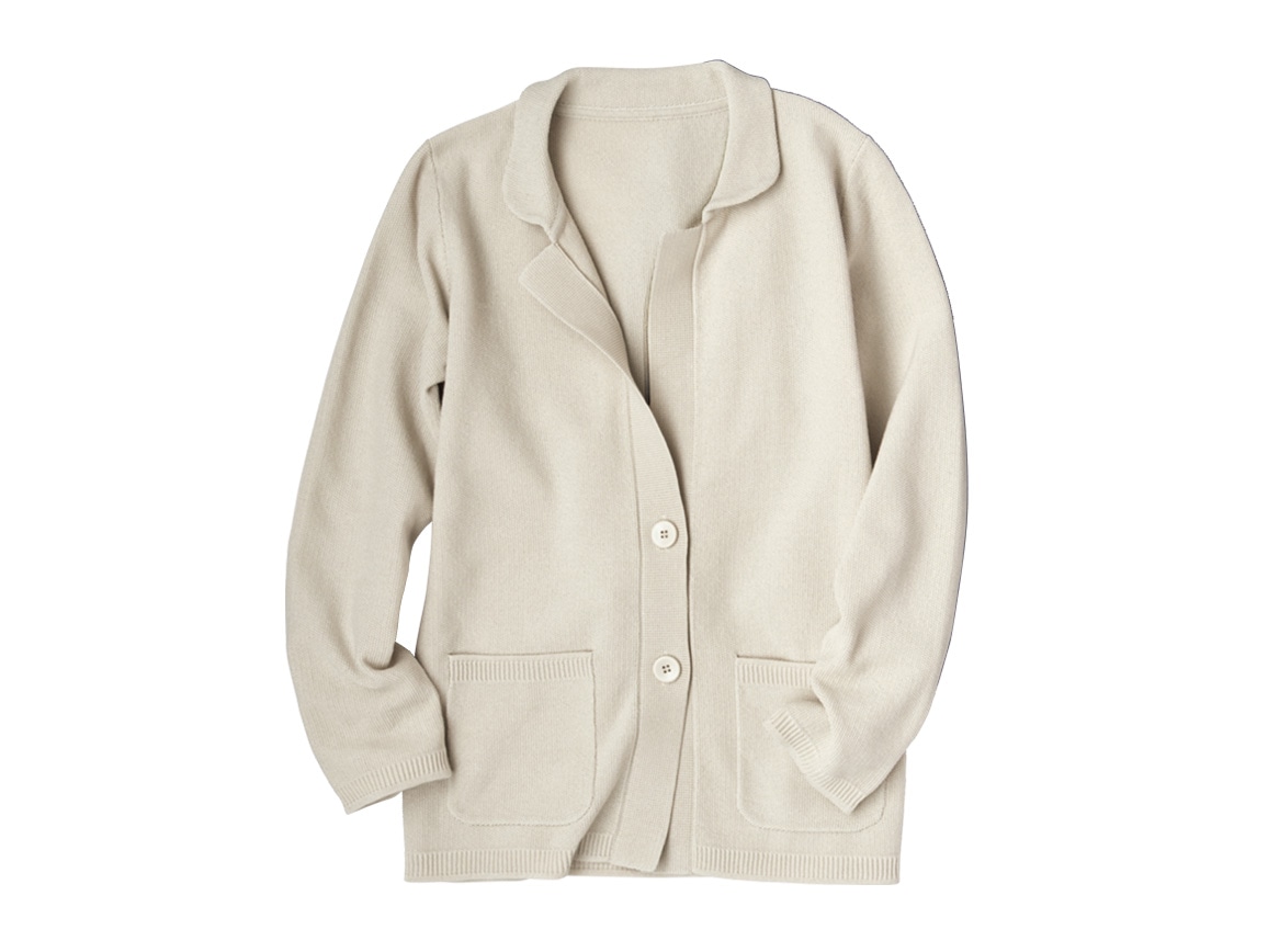 襟つきカーディガンEX(01_S 18_ローズ): ｜ カタログ通販のハルメク