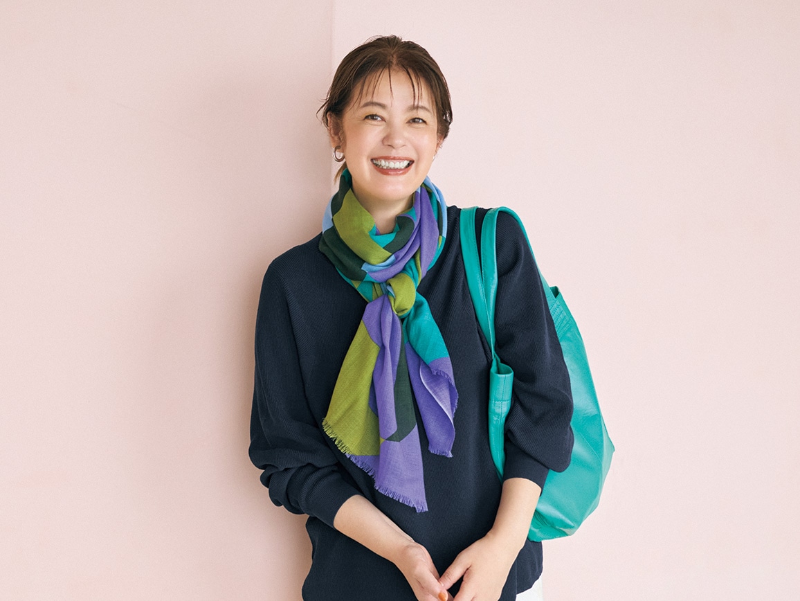 ふんわりウールの薄手ストール(10_ピンク系): ｜ カタログ通販のハルメク