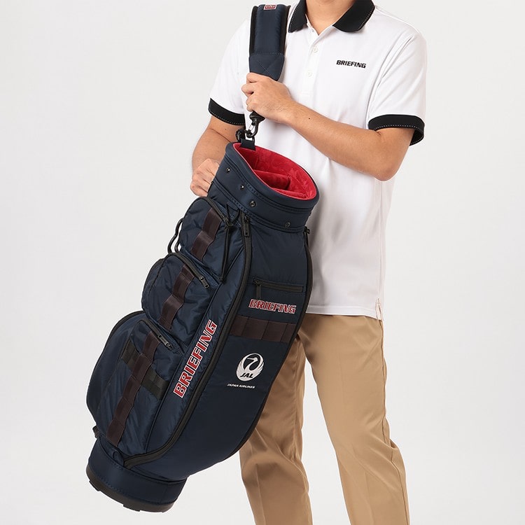 ブリーフィング]JALオリジナル CR-6 #02 NAVY キャディバッグ: JAL