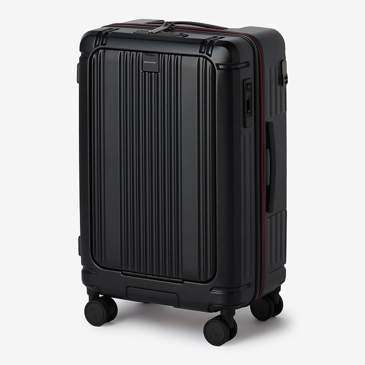 バーマス]JALオリジナル ワンタッチフロントオープン67L(黒): JAL