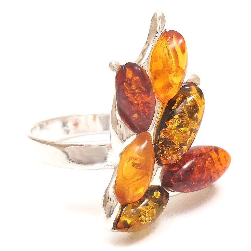 entiere アンティエーレ リング 指輪 シルバー925 琥珀 コハク