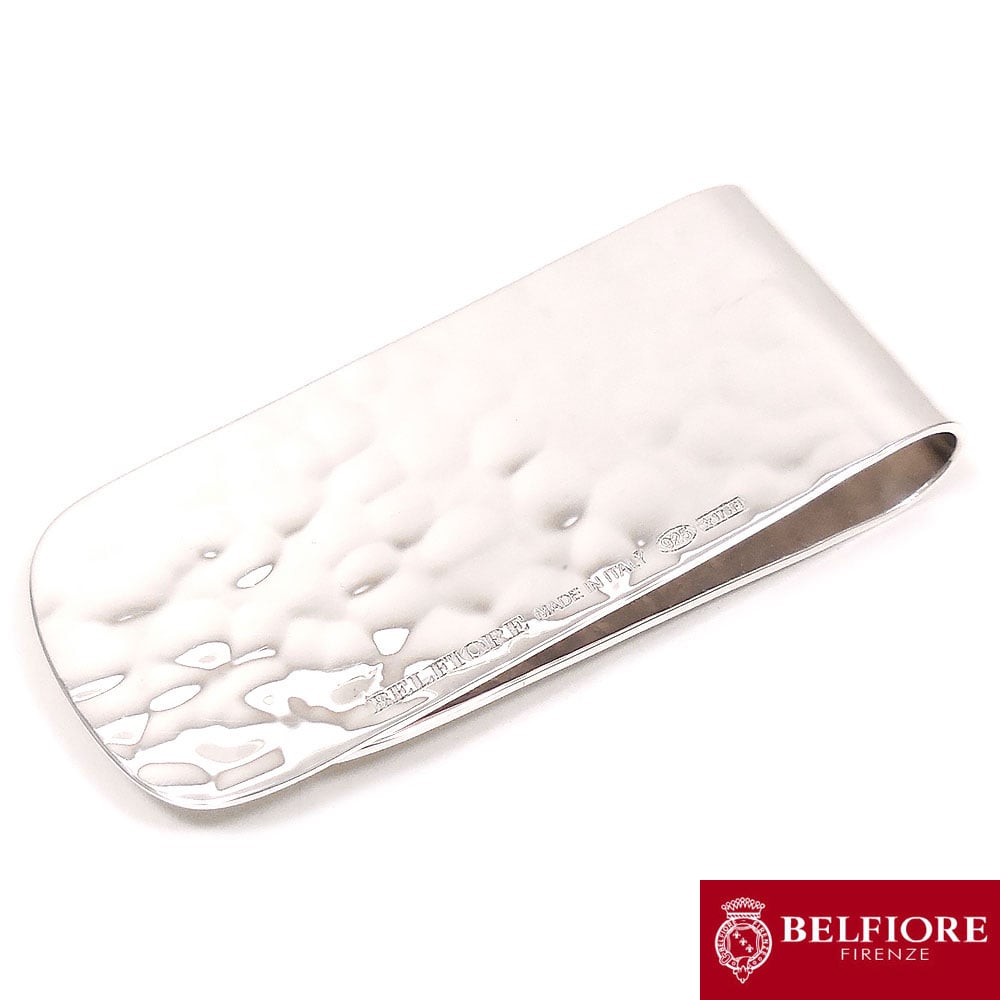 BELFIORE ベルフィオーレ マネークリップ ハンマー仕上げ シルバー925