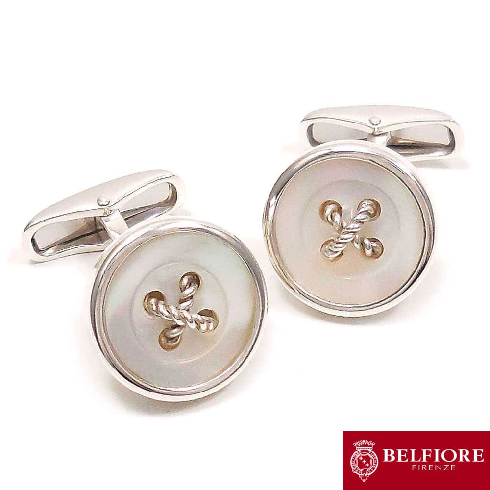 BELFIORE ベルフィオーレ カフスボタン カフリンクス イニシャル名入れ