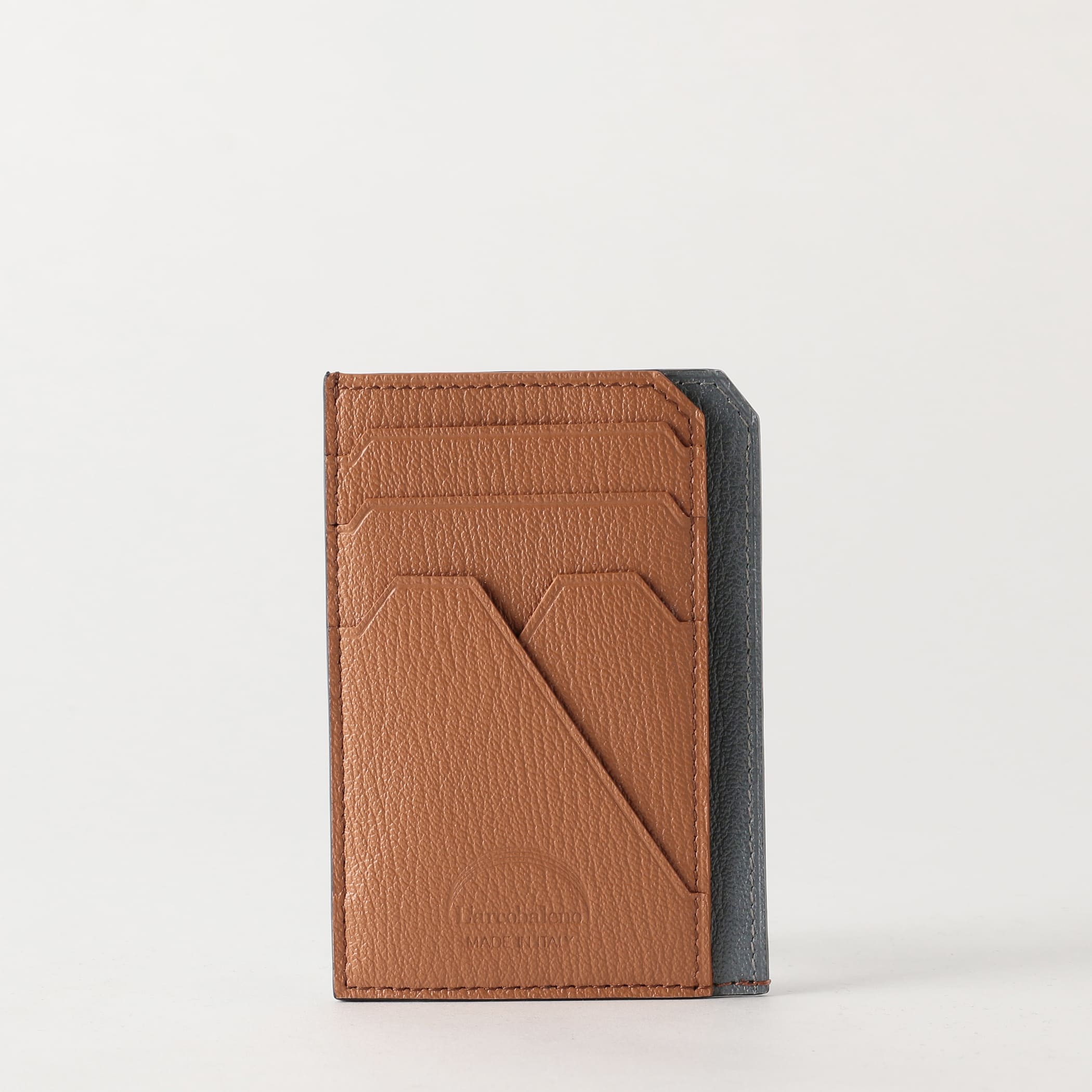 ラルコバレーノ】スマートミニウォレット WHITE*GRAY(WHITE*GRAY): L