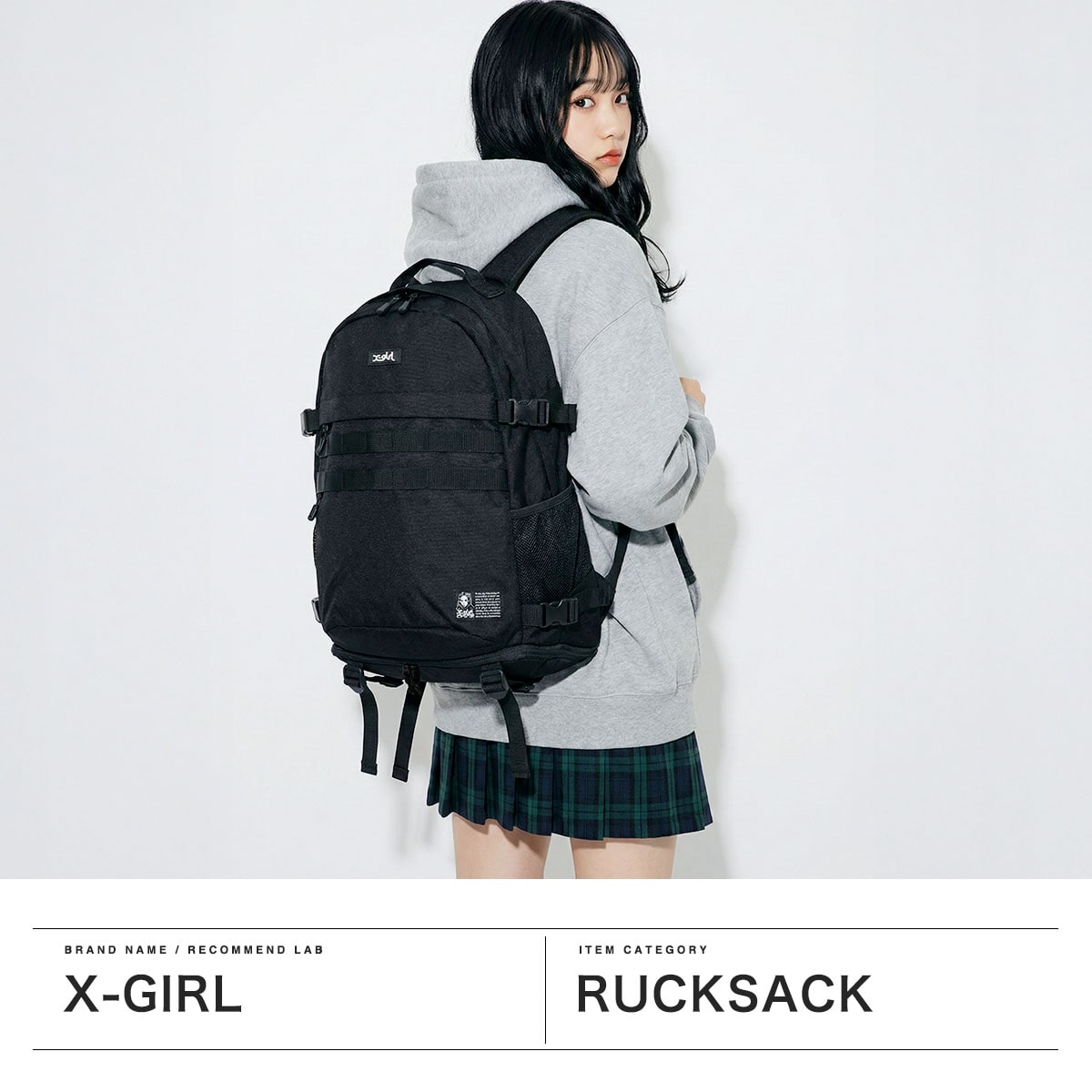 X-girl エックスガール リュック 軽量 通勤 ポケット 多い 防汚 A4 30L