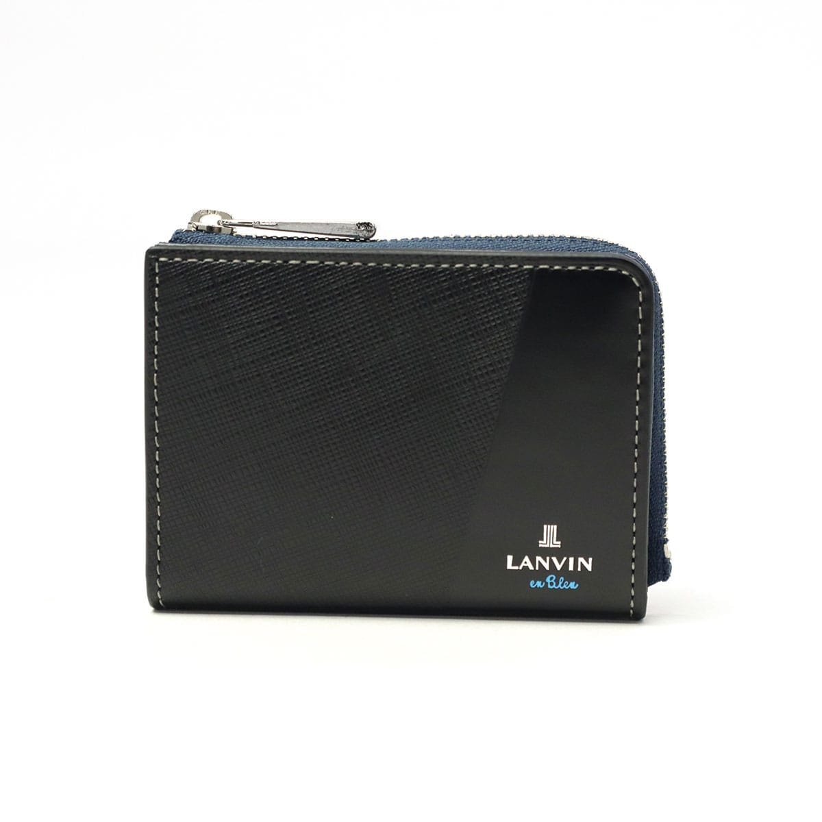 ランバン オン ブルー パスケース メンズ 二つ折り 小銭入れ LANVIN en