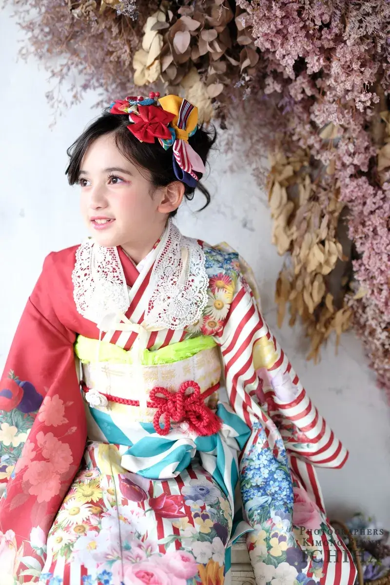 7歳の七五三はアンティーク着物復刻版で圧倒的なおしゃれな1日を
