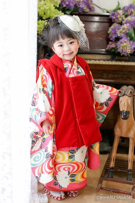 ☆みのすけ☆ジュニア 子供着物 大正ロマン アンティーク着物 NO330