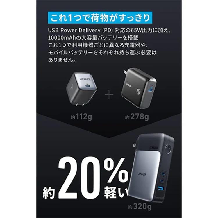 mic21ダイビングショップ[ Anker ] 733 Power Bank (GaNPrime