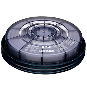 全面型シリコン面体 交換用フィルター RD－6型 （2個／組