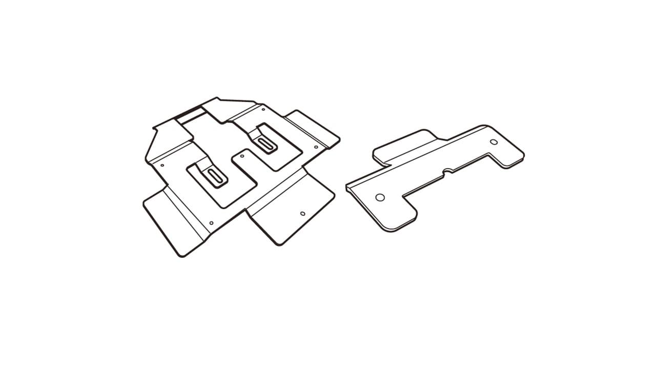 ハスラー専用 10.2型/10.1型リアビジョン取付けキット: 取付けキット