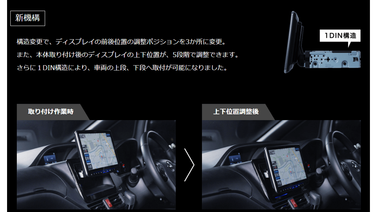 11型大画面カーナビ フローティングビッグX 11 シンプルモデル アクア