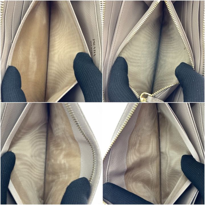 PRADA プラダ サフィアーノレザー 財布 ラウンドファスナー 長財布