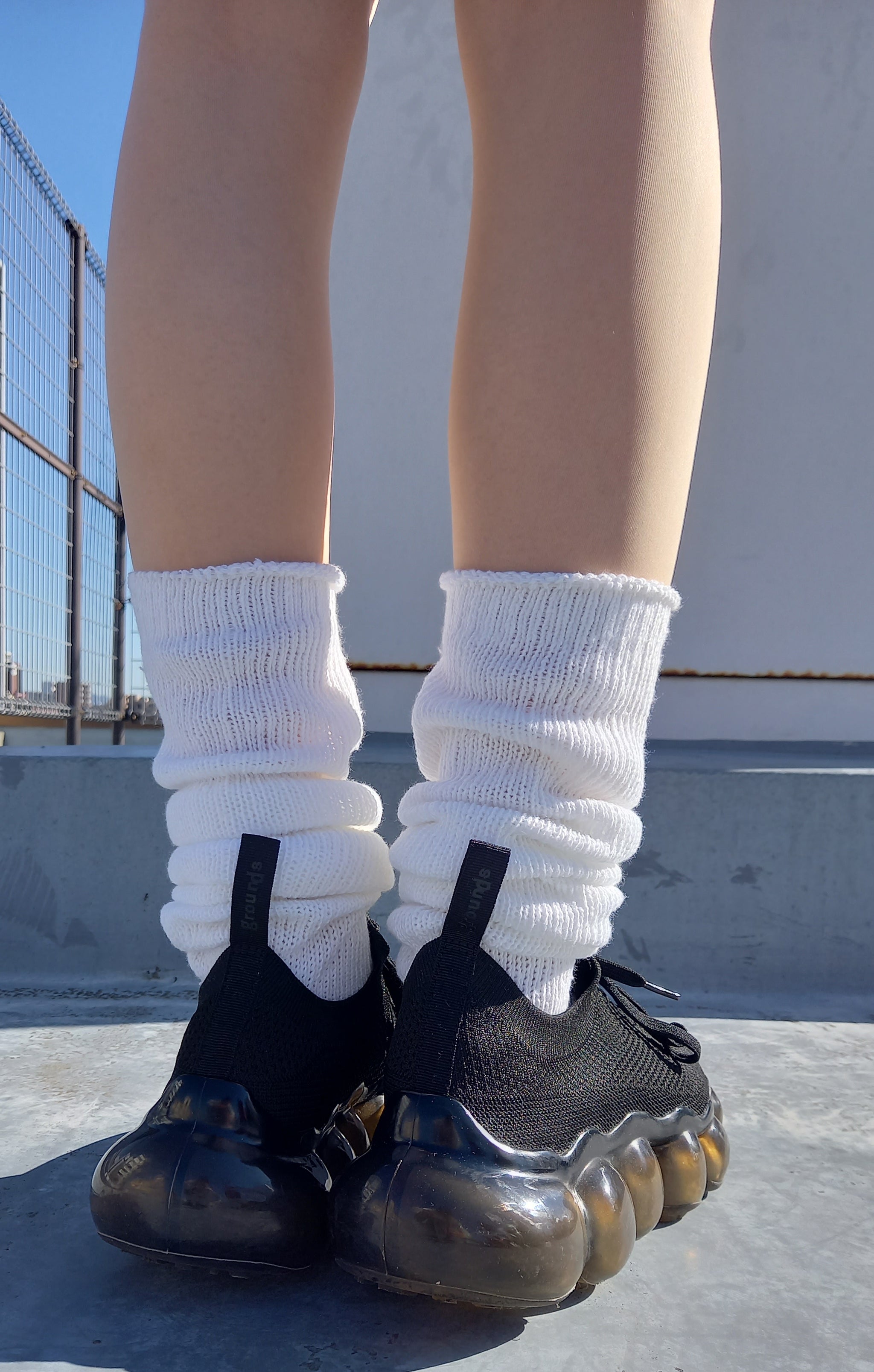 お手軽】ゴム無しslimルーズソックス（50㎝丈） E.G.SMITH EGL500110