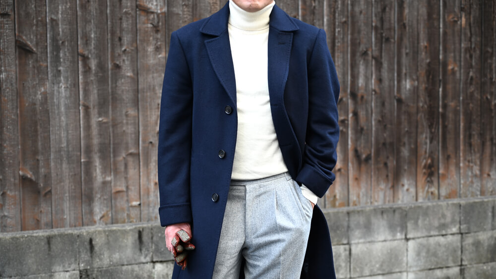 お客様の写真】国産ウールを使用したバルカラーコートをご紹介