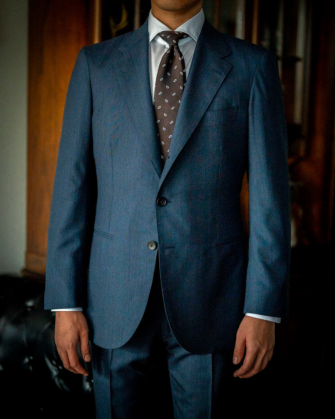 春夏の英国生地】WILLIAM HALSTEADの軽量ウールを使用した姫路市 M様の