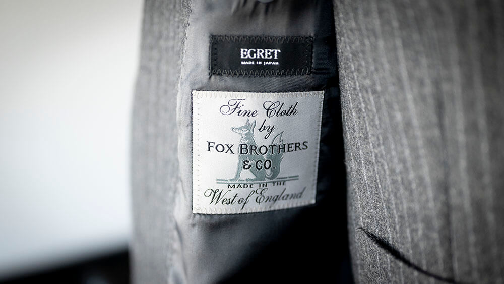 FOX BROTHERS “LIMITED EDITION” チョークストライプのフランネル