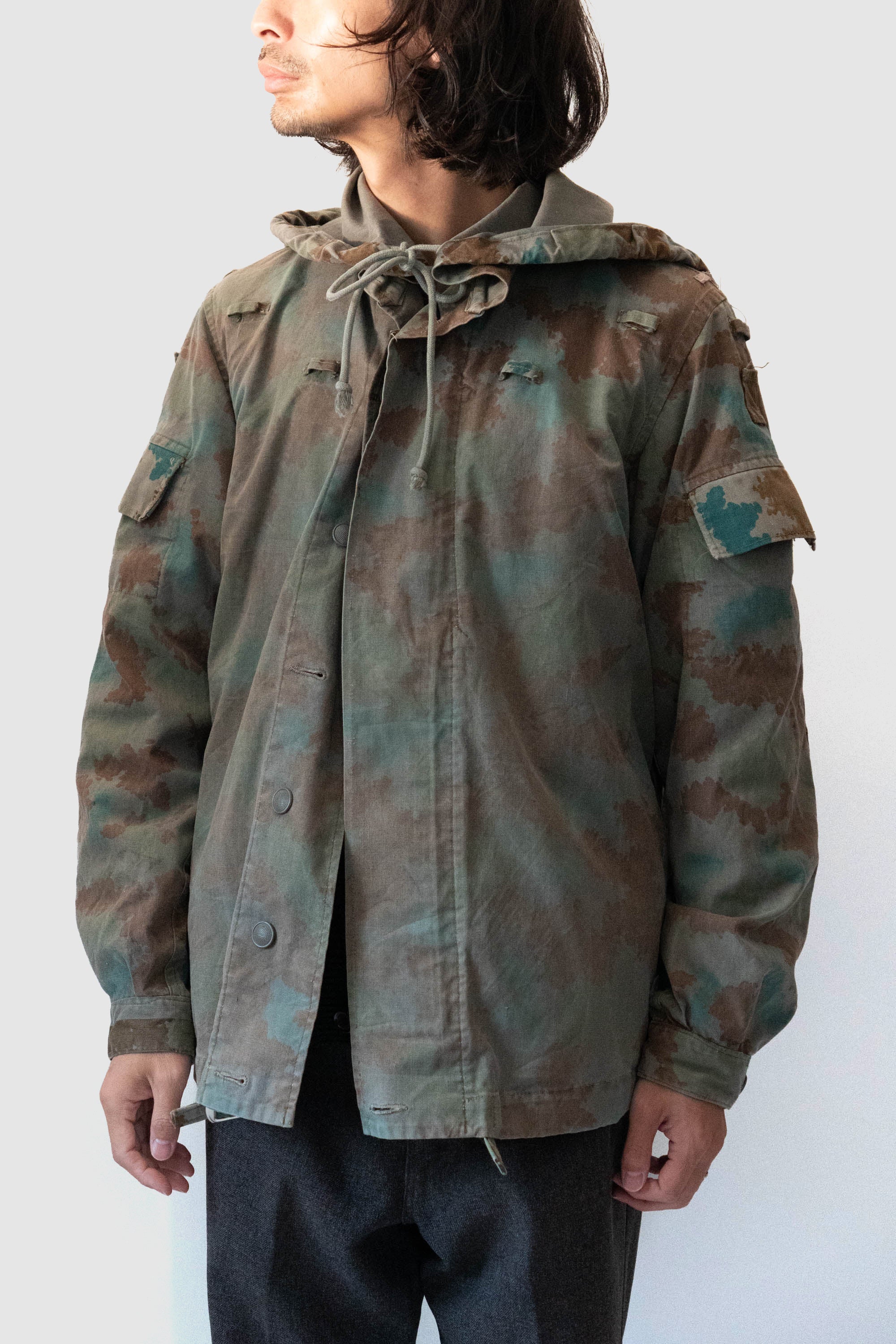 60s GERMAN ARMY BLUMENTARN CAMOUFLAGE SNIPER JACKET – edeak vintage