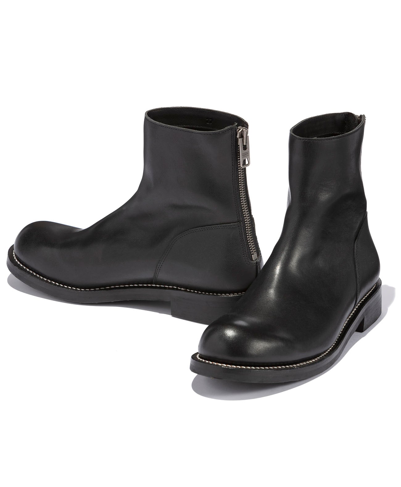 Leather shoes back zip boots | Kadoya official online shop