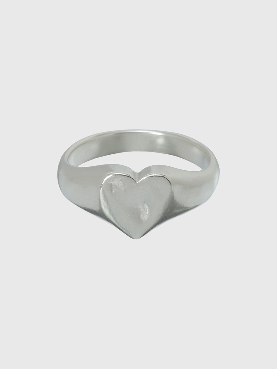 TEN.】ハートシグネットリング SV 11号