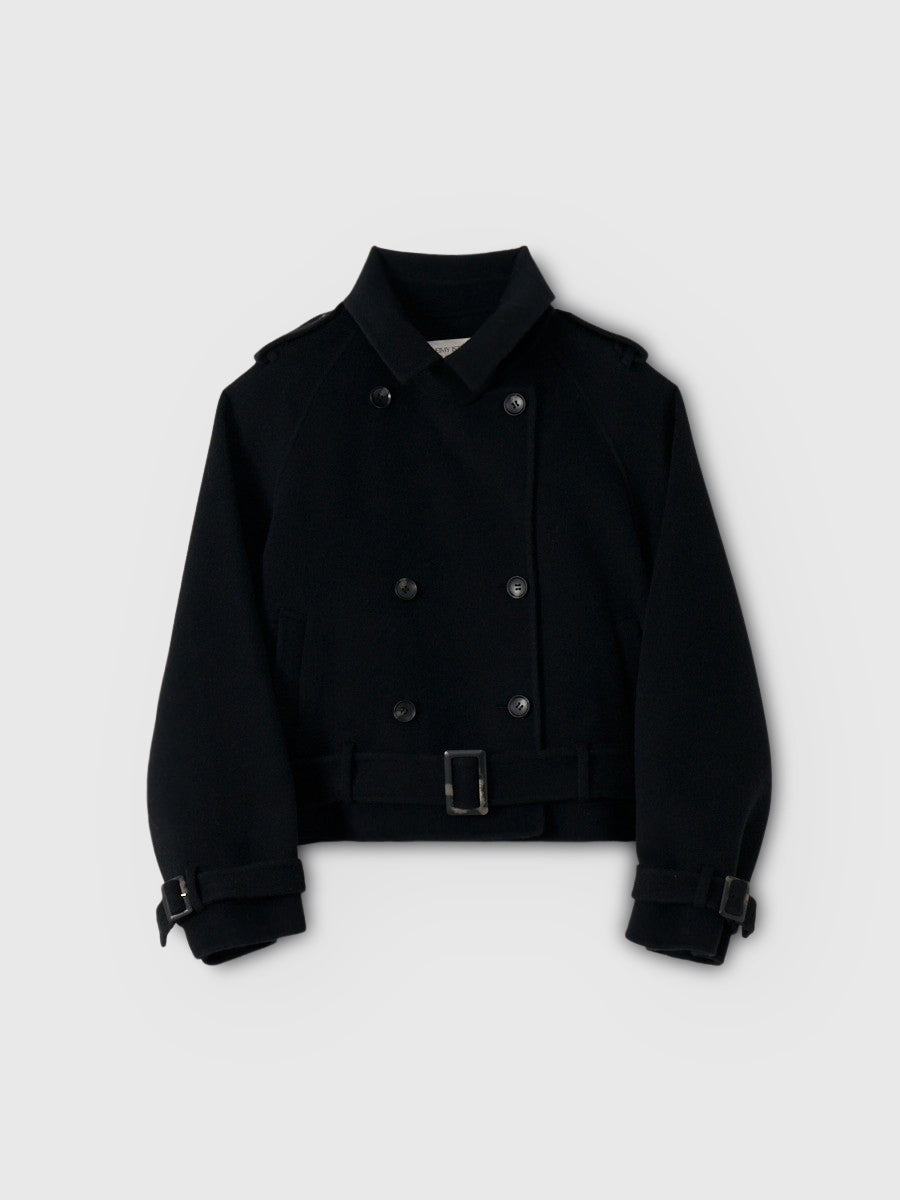 ウールショートトレンチコート