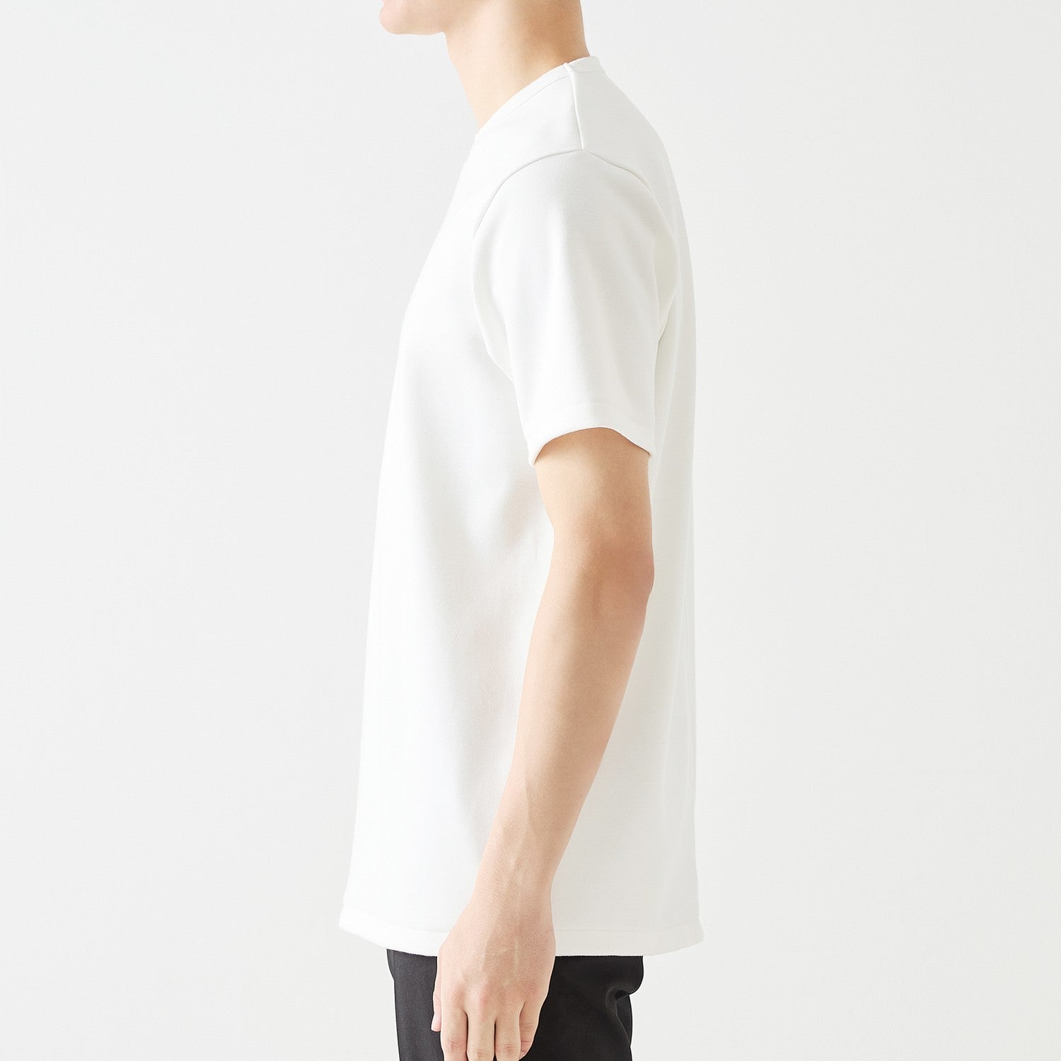 MENS ヘビー 半袖 クルーネックTシャツ WHITE | 高級無地Tシャツ専門店