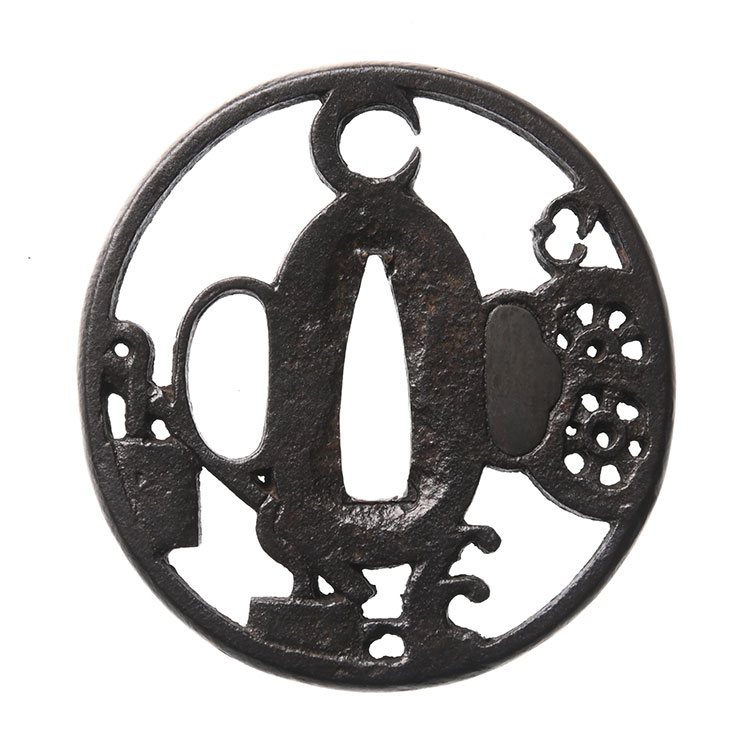 伝金山 汐汲透鍔/鐔 ｜日本刀販売は永楽堂