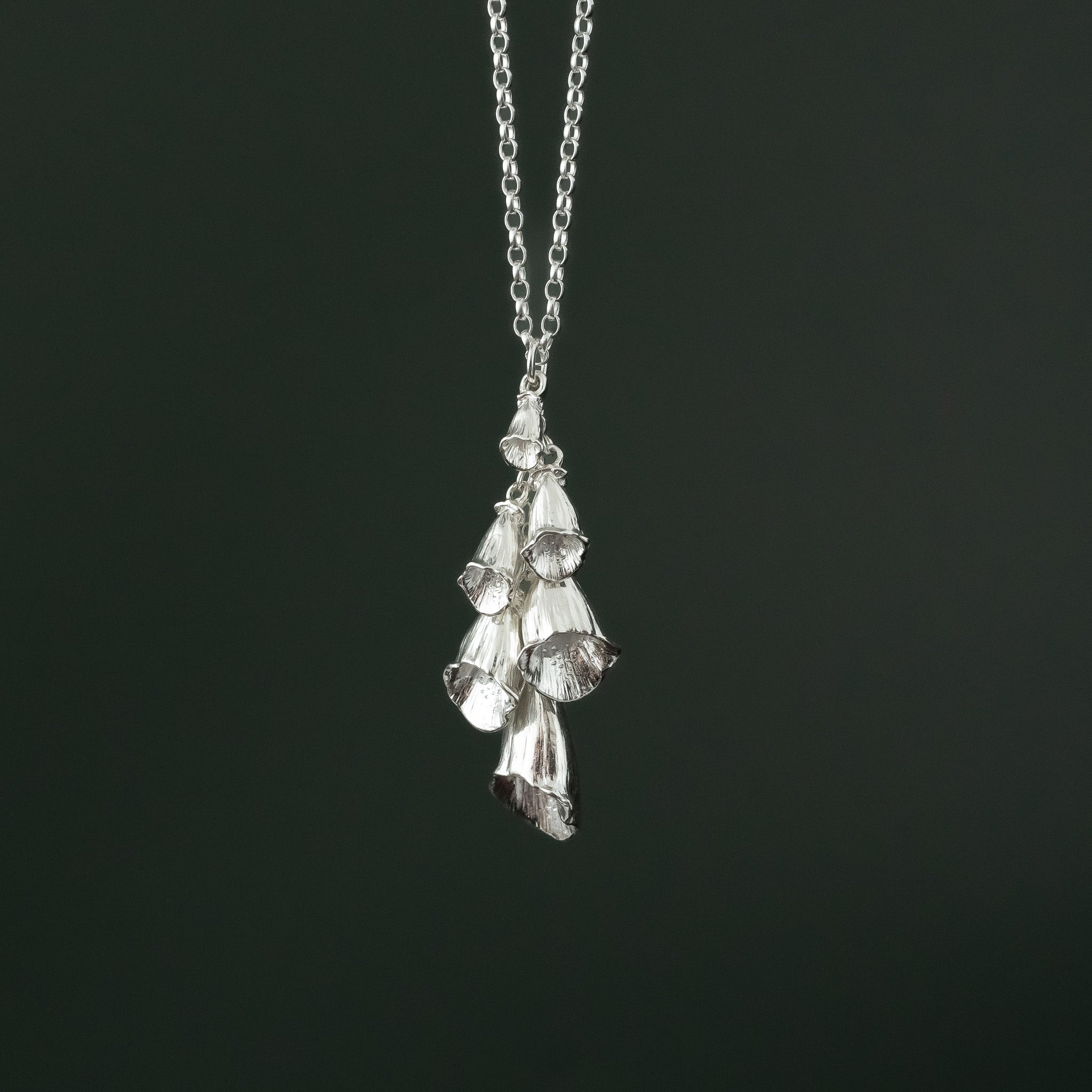 Sterling Silver Foxglove Cascade Necklace – Element Isle