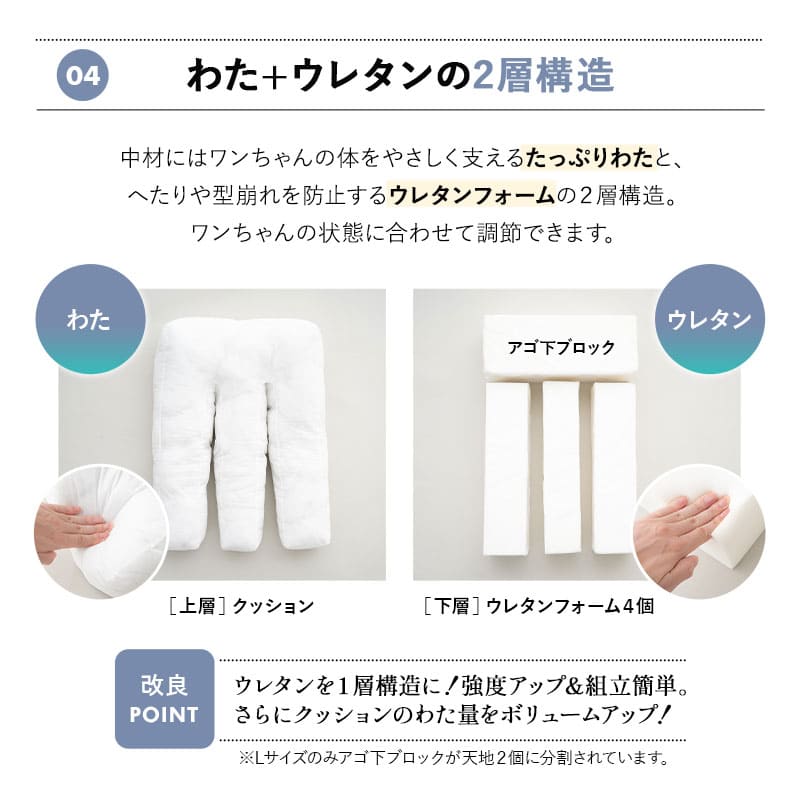 誤嚥・床ずれ防止 E字型 介護用ドッグベッド 防水カバー付き | 寝具