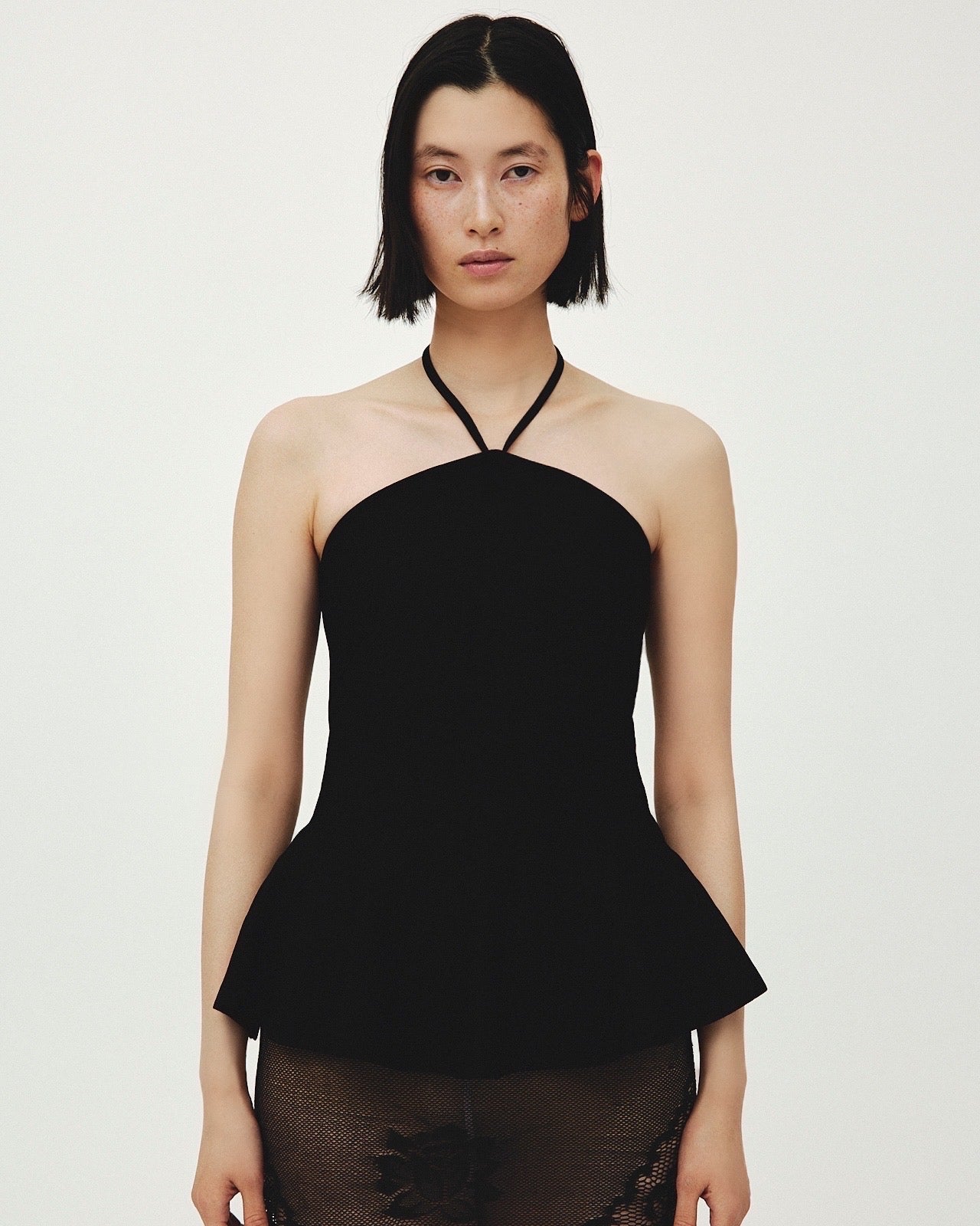 Halter Neck Bustier Black – emilyoda