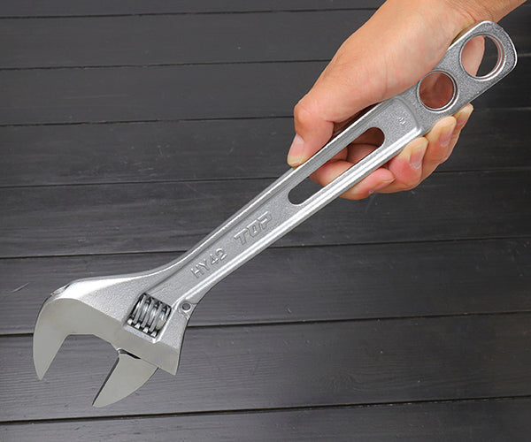 TOP 薄型軽量 ワイド モンキーレンチ エコワイド 300mm口開12〜46 HY