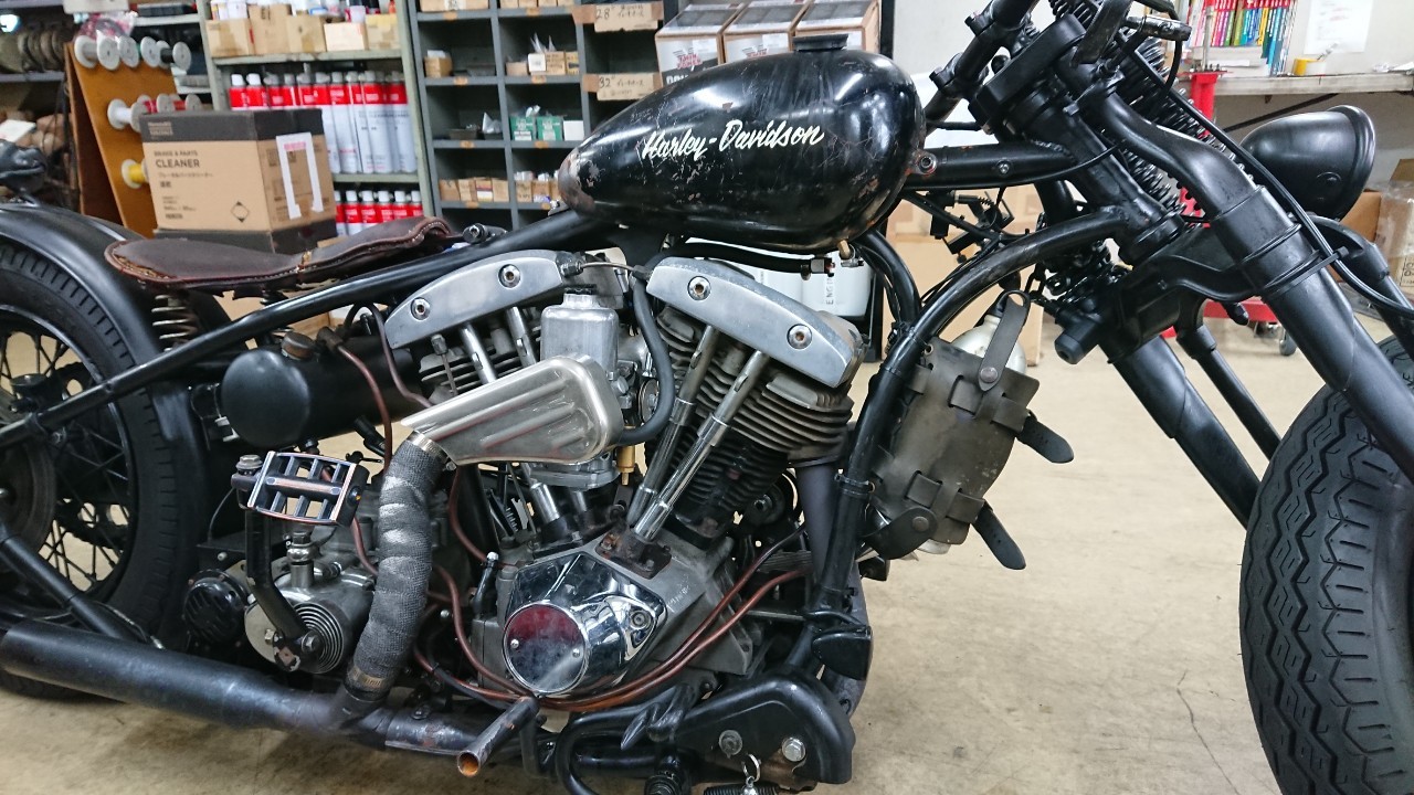 ヴィンテージ感強めなグースボバーのショベルヘッド♪ | (有)遠藤