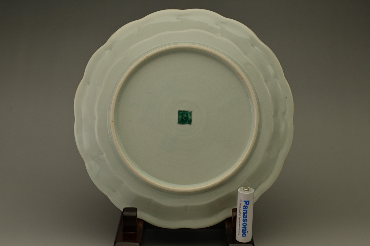 渡邊心平 No.076006 鳥梅文七寸輪花皿 | えにし庵