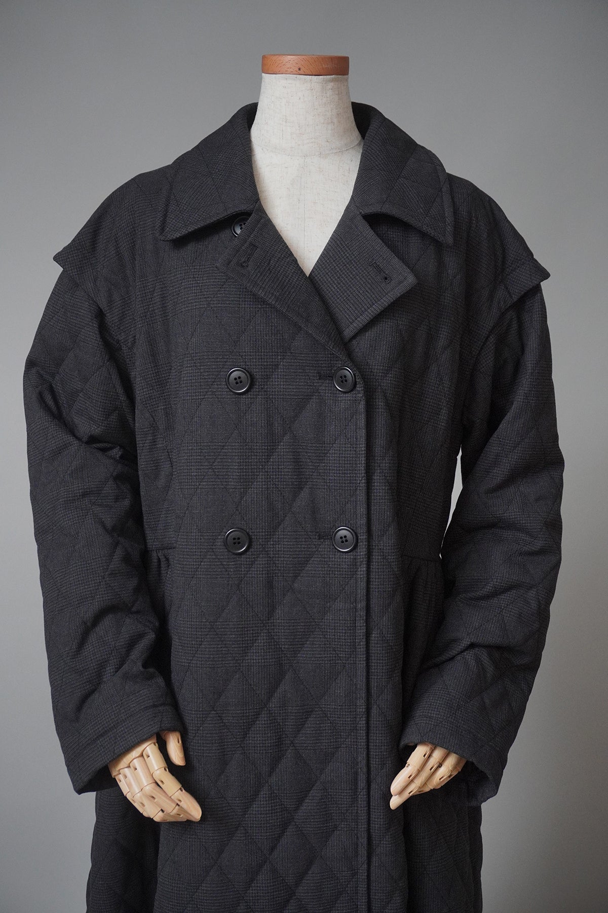 チェックキルティングコート – HARMONIA