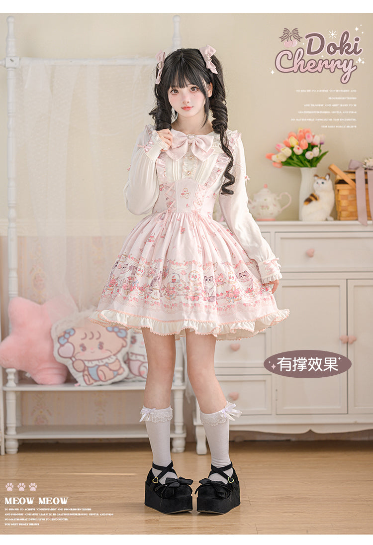 Cute Cat ワンピース【DokiCherry】 Cute Cat ワンピース【DokiCherry
