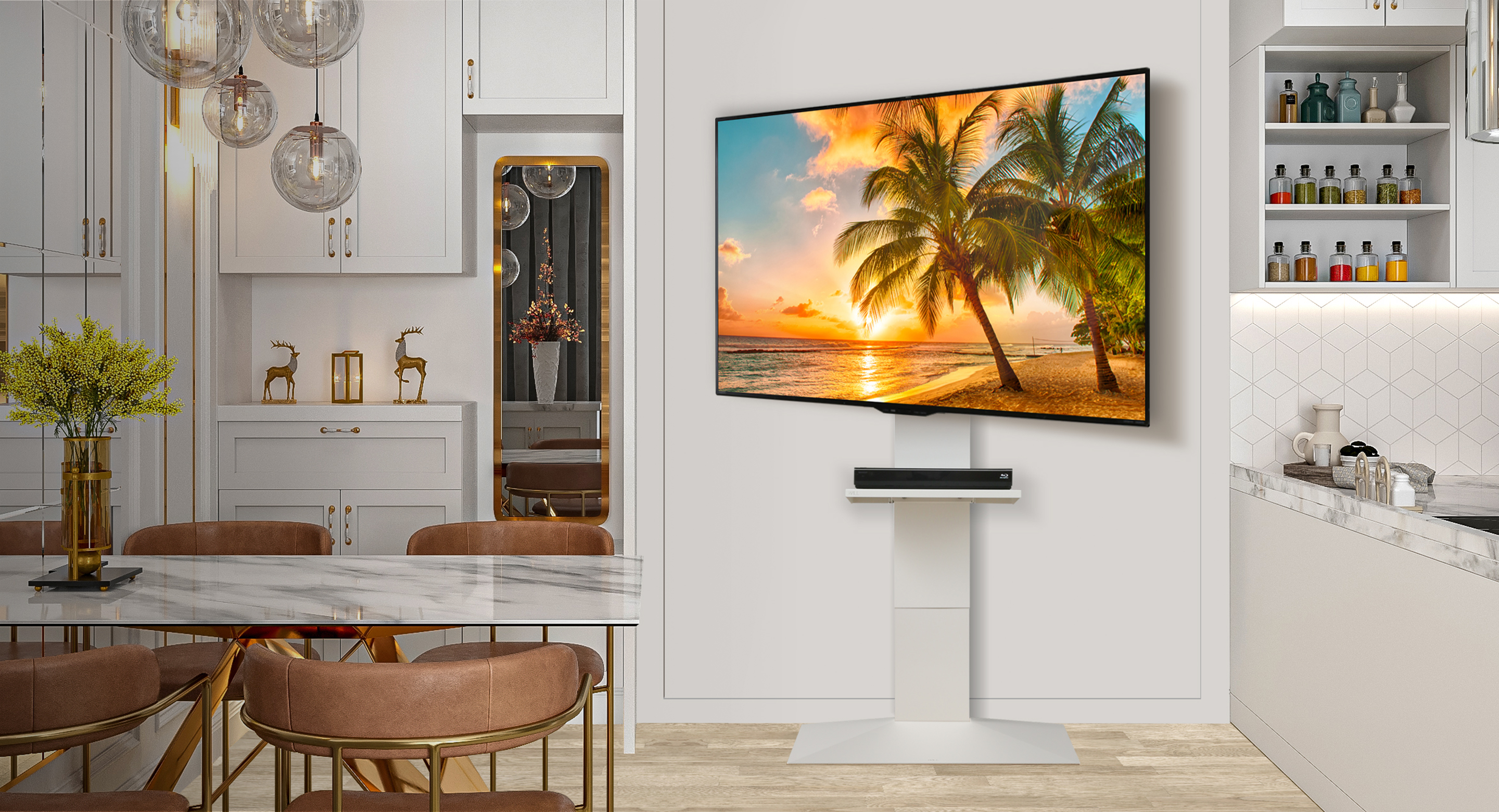 テレビ equals WALL anatairo regular type BLACK V2 Wall-side Type