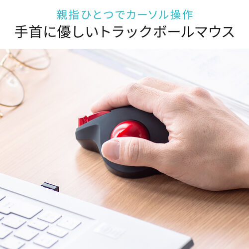ワイヤレストラックボール NOVA USB A USB-C 専用レシーバー 静音 5