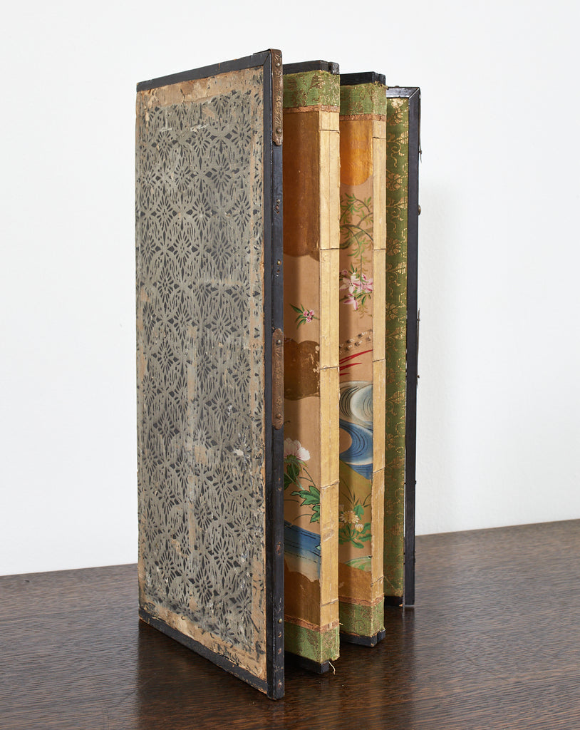 Japanese Edo Six Panel Table Screen After Maruyama Okyo – Erin