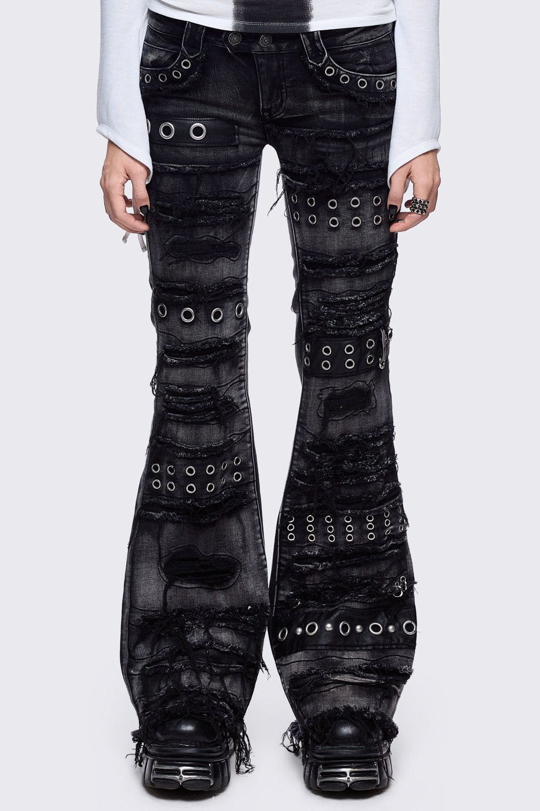 Grunge & Y2K Flare Jeans - Denim Collection | Minga London – Minga