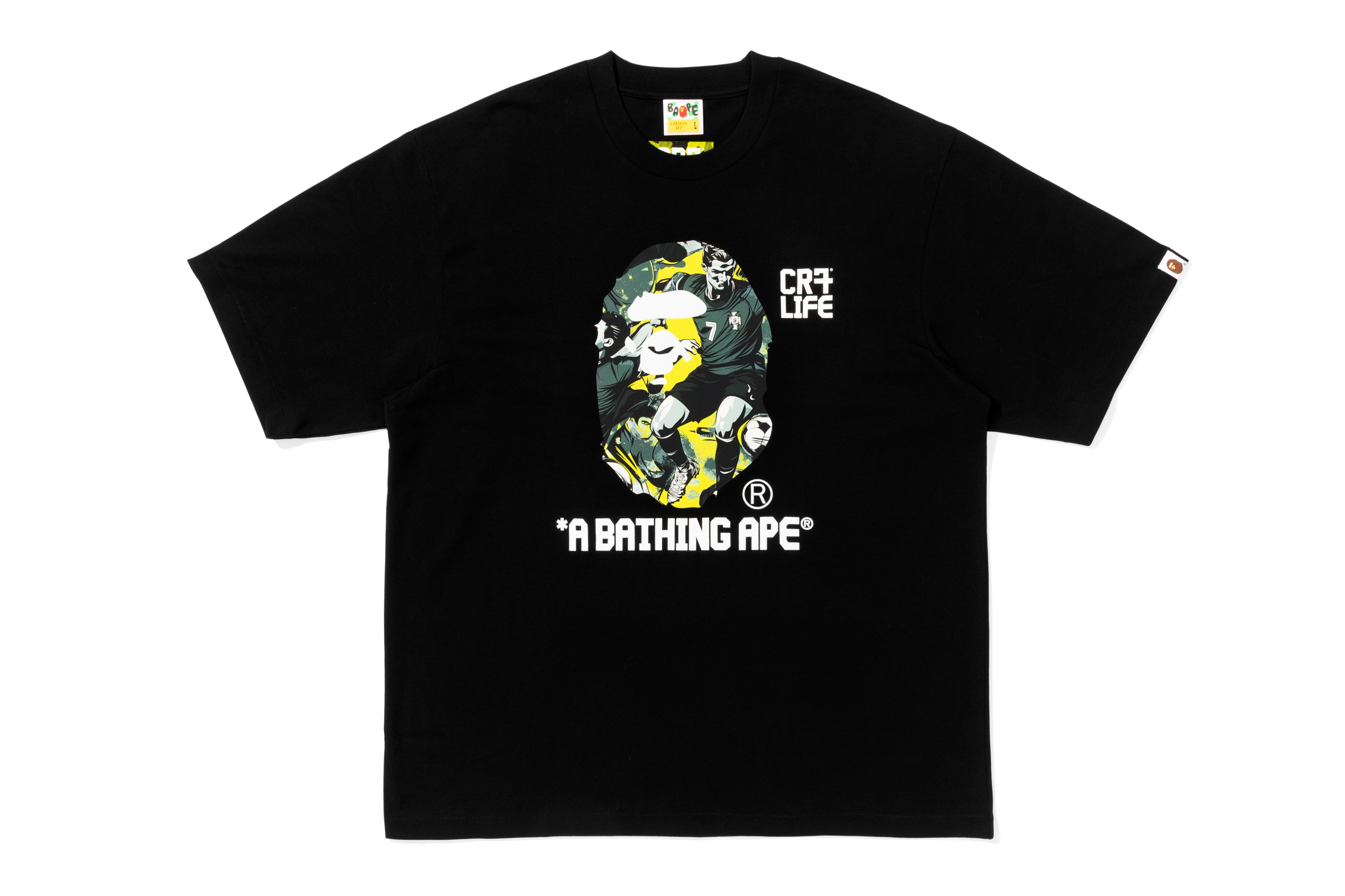 BAPE X CR7 LIFE GRAPHIC A BATHING APE RELAXED FIT TEE #1 – eu.bape.com