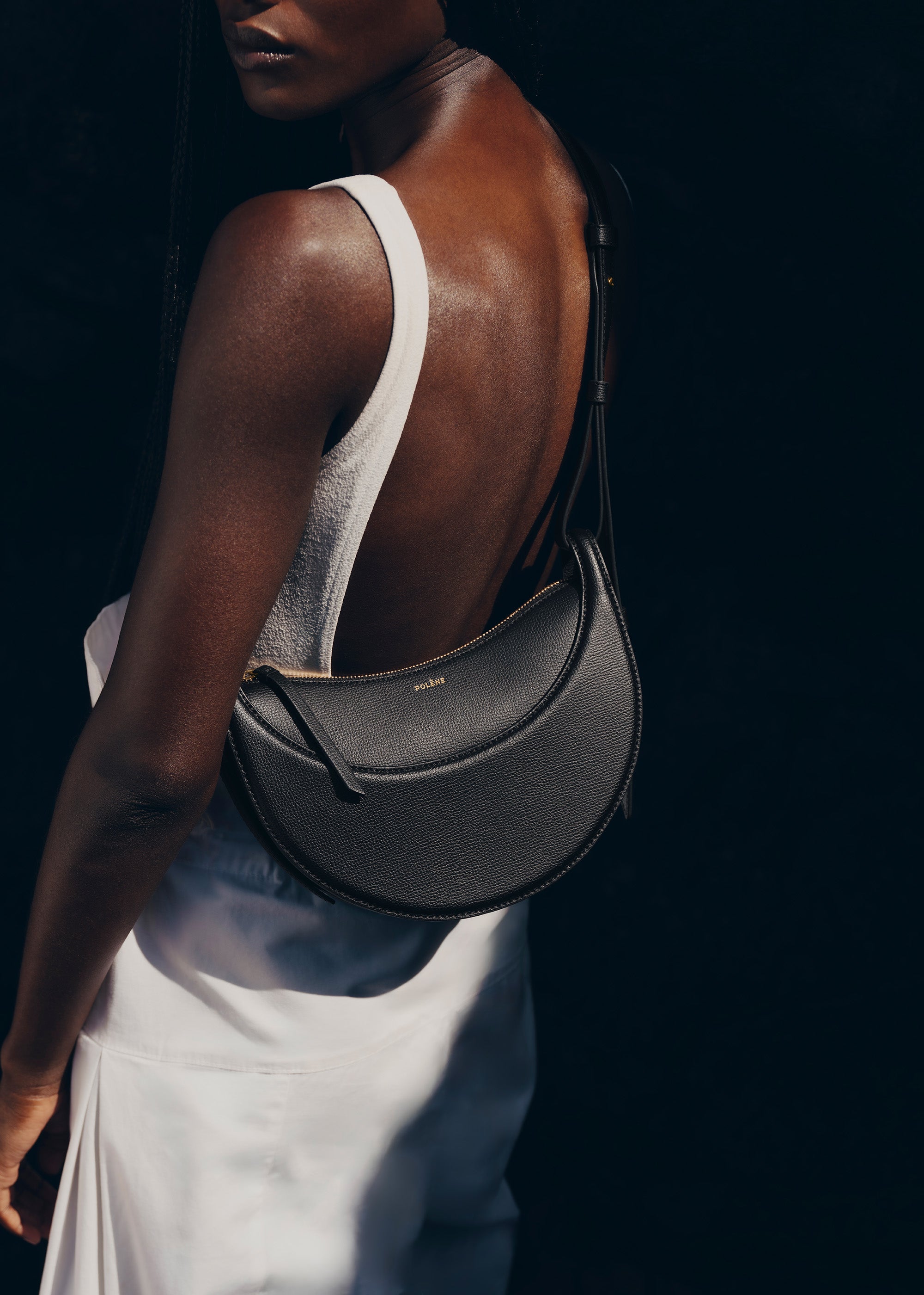 Polène | Bag - Numéro Dix - Textured Black – Polène EU