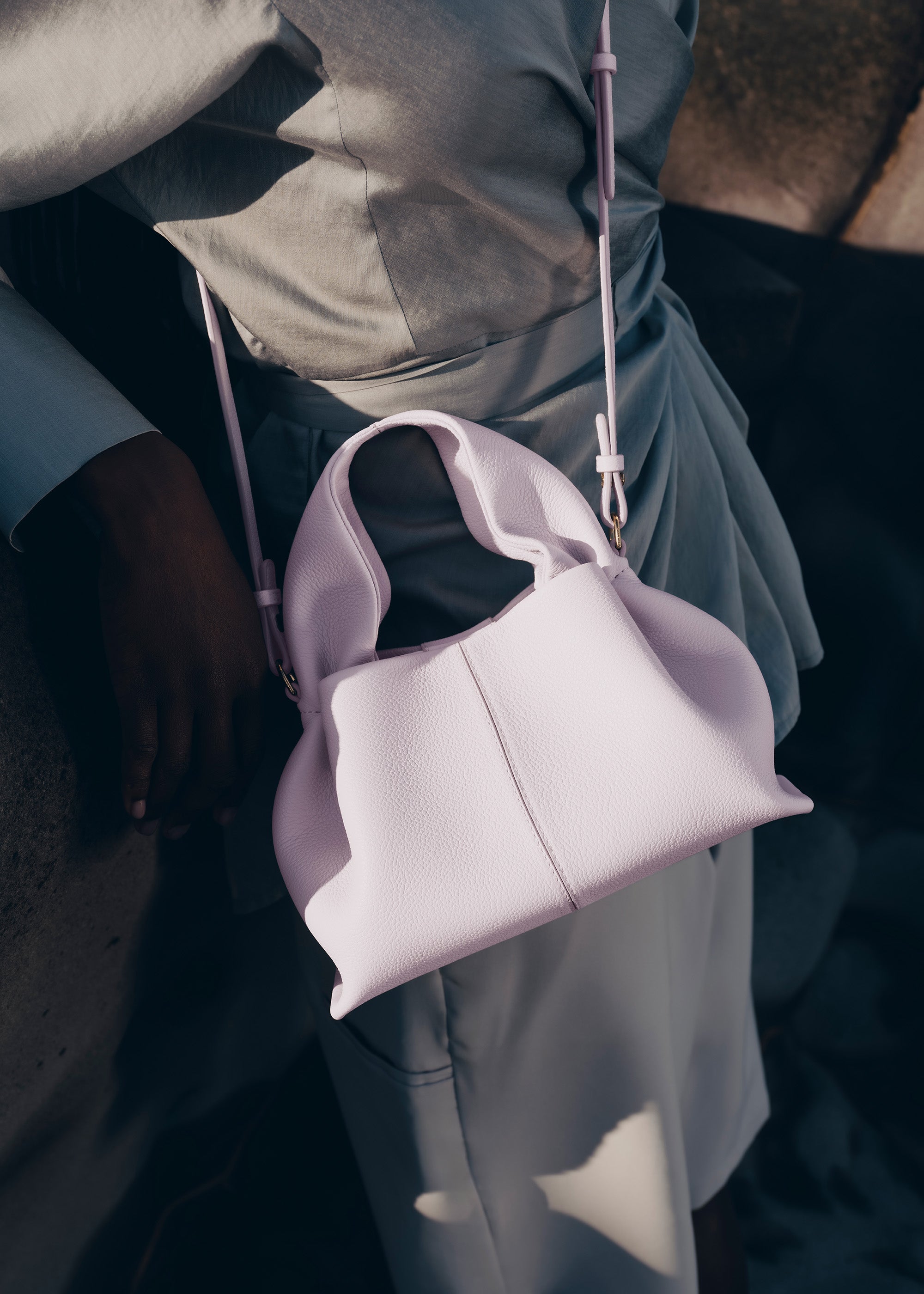 Polène | Bag - Numéro Neuf Mini - Textured Wisteria – Polène EU