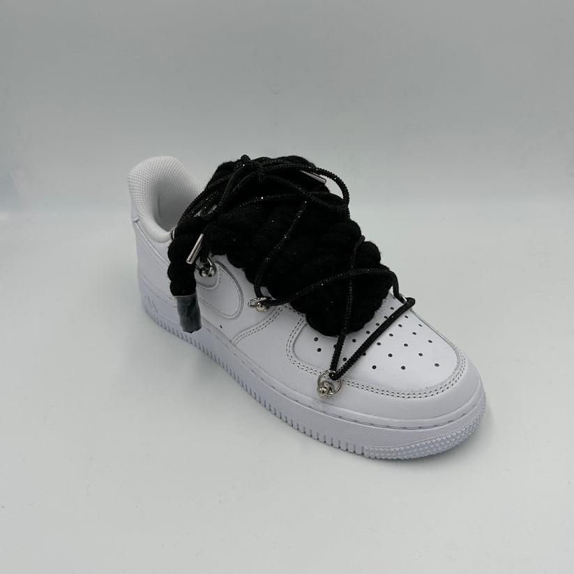 Nike AF1 Triple Crystal Collection | Custom Rope Laces Air Force 1